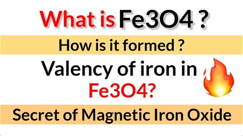valency of iron in fe3o4.